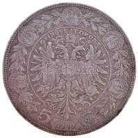 Ausztria 1900. 5K Ag "Ferenc József" T:3 patina, kis ph. Austria 1900. 5 Corona Ag "Franz Joseph" C:F patina, small edge error Krause KM#2807