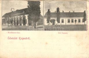 Kisjenő, Chisineu-Cris; Kaufmann-ház, Úri kaszinó, Kaufmann Manó és Társa kiadása / Publisher house, casino (EK)