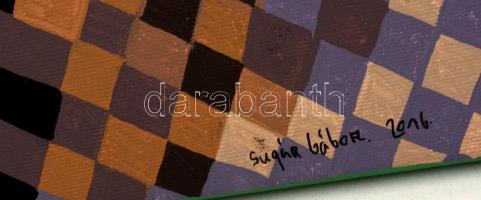 Sugár Gábor (1976- ): Lófej. Akril, vászon, jelzett, 70×50 cm