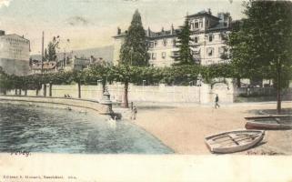 17 db RÉGI hosszú címzéses európai városképes lap jó minőségben / 17 pre-1910 European town-view postcards, in good quality