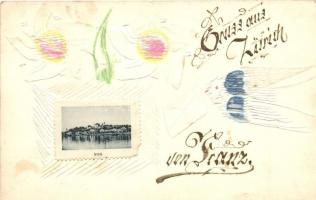 17 db RÉGI hosszú címzéses európai városképes lap jó minőségben / 17 pre-1910 European town-view pos...