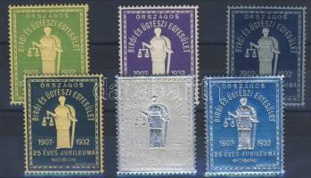 1932 Országos Bírói és Ügyészi Egyesület 6klf levélzáró