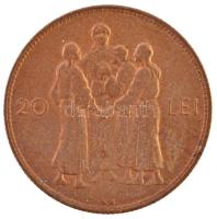 Románia 1930KN 20L Ni-sárgaréz "I. Mihály" T:2 Romania 1930KN 20 Lei Ni-Brass "Mihai I" C:XF