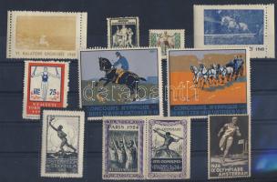 1912-1949 11 sport és olimpia levélezáró közte ritkák