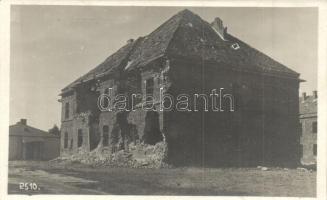 Rudnik nad Sanem; Zerstörtes Gerichtsgebäude / lerombolt törvényszéki épület / destroyed court building
