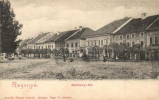 Rozsnyó, Roznava; Rákóczy tér, Pauchly Nándor kiadása / square (EK)