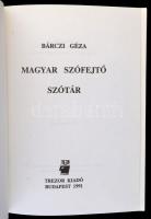 Bárczi Géza: Magyar szófejtő szótár. Bp., 1991,Trezor. Kiadói műbőr kötés, kiadói papírborítóban. Jó...