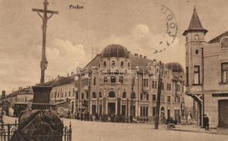 Eperjes, Presov; Bosakház, autóbusz, Lichtig No. 743. / street, house, autobus