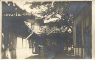 1929 Csízfürdő, Cíz Kupele; fürdő, hölgyek / spa, ladies, photo