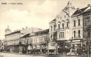 Arad, Lloyd épület, Pálinka raktár, üzletek / palace, shops (Rb)