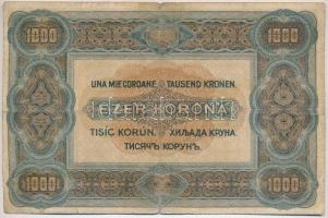 1902. 1000K (2x) egyiknek mindkét oldala német nyelvű, mindkettőn piros "DEUTSCHÖSTERREICH&quot...