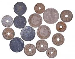 Románia 1905-1943. 5b-100L (16x) fémpénz tétel T:2-3 Romania 1905-1943. 5 Bani - 100 Lei (16x) metal coins C:XF-F