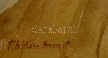 Kiss jelzéssel: Virágcsendélet. Akvarell, papír, 24×32 cm