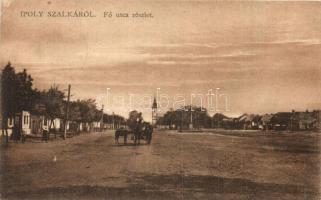 Ipolyszalka, Salka; Fő utca / main street (apró tűnyom / small pinhole)