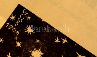 Jelzés nélkül: Csillagok közt. Fametszet, papír, 32×26 cm