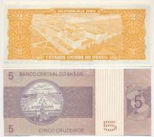 Brazília 1944. 2c + 1974. 5c + 1989. 5000C "500 CRUZADOS NOVOS" felülbélyegzéssel + 1997. ...