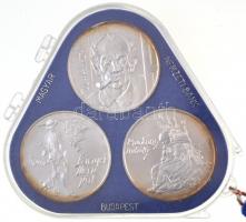 1976. 200Ft Ag 3klf db "Festők I. / Derkovits, Szinyei, Munkácsi" sor, eredeti plombált MN...