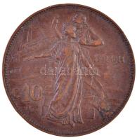 Olaszország 1911R 10c Cu "50 éves a királyság" T:2,2- kis ph. Italy 1911R 10 centesimi Cu "50th Anniversary of the Kingdom" C:XF,VF small edge error Krause KM#51