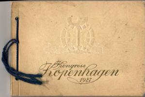 1927 Koppenhágai villamos és vasútkongresszus 20 lapos képes füzet/ Kopenhagen Intenational Straßenbahn uns Kleinbahnverein-Kongress 20 Bilder Heft