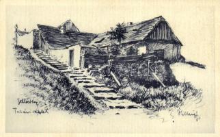 Budapest I. Tabán, Gellérthegyi viskók s: Helbing