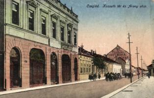 Cegléd, Kossuth tér, Arany utca, ruha nagyáruház (b)