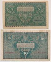 Lengyelország 1919. 5M + 10M + 1000M T:III,III-
Poland 1919. 5 Marek + 10 Marek + 1000 Marek C:F,VG...