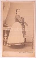 cca 1864 Fessler és Steindorff berlini műtermében készült vizitkátya méretű fénykép, 10x6 cm
