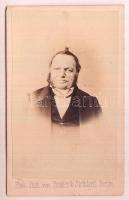 cca 1860 Fessler és Steindorff berlini műtermében készült vizitkátya méretű fénykép, 10x6,5 cm