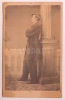 cca 1861 H. August Birch Horsens-i (Dánia) műtermében készült, feliratozott, vizitkártya méretű fénykép, 9,5x6 cm