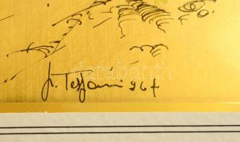 Olvashatatlan jelzéssel: Város részlet. Vegyes technika, papír, 26×22 cm