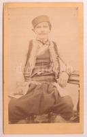 cca 1865 Emile Barrez galatzi műtermében készült vizitkártya méretű fénykép, 10,5x6,5 cm