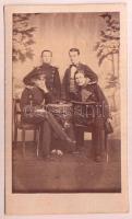 cca 1859 Jelzés nélküli vizitkártya méretű fénykép, 10x6 cm