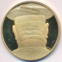 Fritz Mihály (1947-) 1991. "Pax Vobis - Béke veletek 1945-1956." aranyozott emlékérem (42,...