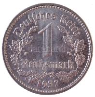 Német 3. Birodalom 1937A 1M Ni T:1,1- German Third Reich 1937A 1 Mark Ni C:UNC,AU