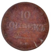 Orosz Birodalom 1838EM HA 10k Cu "I. Miklós" T:3 ü. Russian Empire 1838EM HA 10 Kopeks Cu "Nicholas I" C:F ding