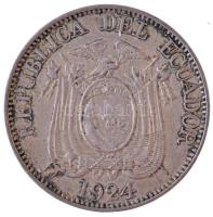 Ecuador 1924H 10c Cu-Ni T:2
Ecuador 1924H 10 Centavos Cu-Ni C:XF
