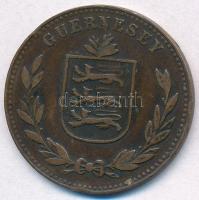 Guernesey 1920H 8D Br T:2- Guernesey 1920H 8 Dobules C:VG Krause KM#14