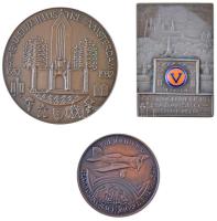 3db-os vegyes magyar és külföldi emlékérem tétel, közte Hollandia 1932. "Doctrina Multiplex Veritas Una / Athenaeum Illustre Amsterdam 1632-1932 (Kiváló Iskola, Amszterdam)" Br emlékérem (59,5mm) T:1,1-,2 3pcs og various commemorative medals, including Netherlands 1931. "Doctrina Multiplex Veritas Una / Athenaeum Illustre Amsterdam 1632-1932" Br commemorative medal (59,5mm) C:UNC,AU,XF