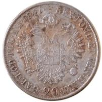 Ausztria 1841A 20kr Ag "V. Ferdinánd" T:2-,3 patina Austria 1841A 20 Kreuzer Ag "Ferdinand" C:VF,F patina Krause KM#2208