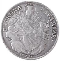 Német Államok / Bajorország 1771. Tallér Ag "III. Miksa" (27,87g/41mm) T:2,2- fülnyom German States / Bavaria 1771. Thaler Ag "Maximilian III" (27,87g/41mm) C:VF earmark  Krause KM#519.1