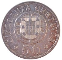 Angola / Portugál gyarmat 1927. 50c Ni-Br T:2 karc Angola / Portugese colony 1927. 50 Centavos Ni-Br C:XF scratch KM#69