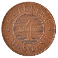 Dánia 1867. 1s Br T:2 Denmark 1867. 1 Skilling Br C:XF