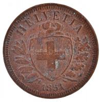 Svájc 1851A 2r Br T:2
Switzerland 1851A 2 Rappen Br C:XF
Krause KM#4.1