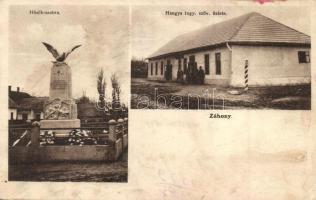 Záhony, Hősök szobra, Hangya üzlet (Rb)