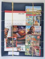 Telefonkártya tartó mappa + 50 db különféle magyar telefonkártya + Telefonkártya katalógus 1991-1999