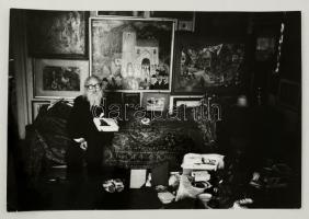 cca 1985 Szabó Tibor: Milien, pecséttel jelzett vintage fotóművészeti alkotás, 27x39,5 cm