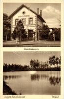 Szeged-Felsőközpont, vasútállomás, strand (lyuk / pinhole)