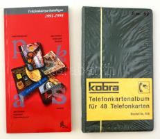 Kobra telefonkártya berakó 48 férőhellyel + Telefonkártya katalógus 1991-1998