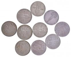 Szovjetunió 1965-1980. 1R Cu-Ni (10x ebből 6xklf) T:2 Soviet Union 1965-1980. 1 Rouble Cu-Ni (10x among them 6xdiff) C:XF