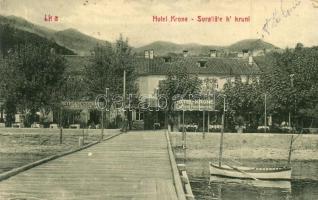 Ika, Ica; Korona szálloda. W. L. Bp. 3831. / Hotel Krone and Schubert / Svratiste k kruni